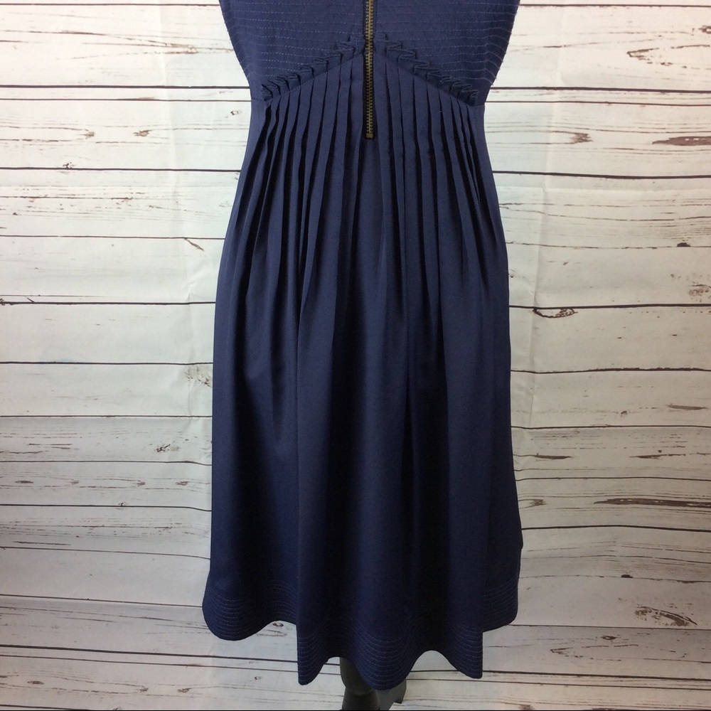 Jessica Simpson Zip Accent Navy Blue Dress, Sz 14 - Picture 3 of 8